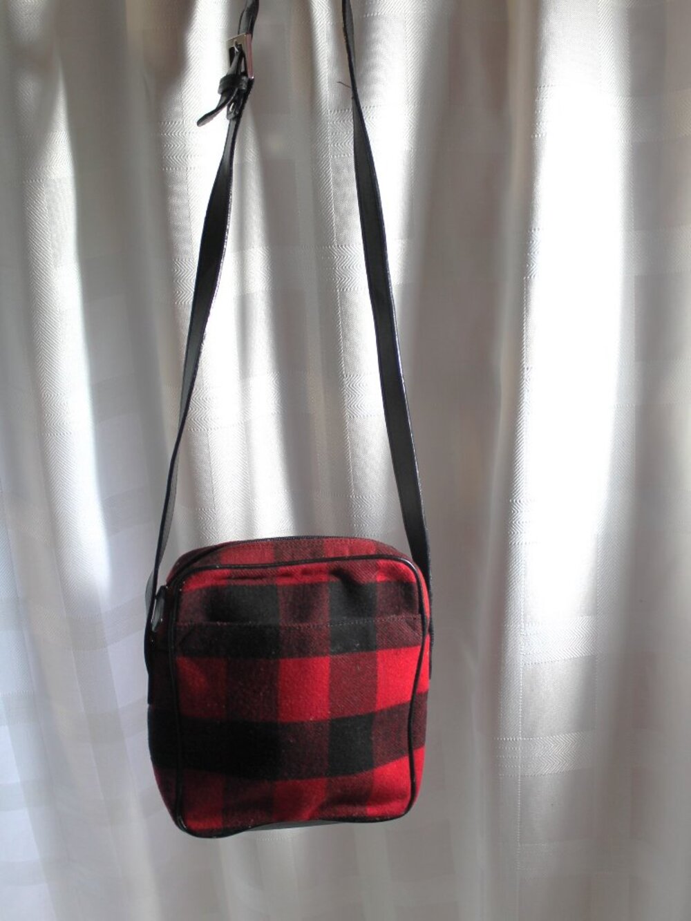 Talbots Buffalo Plaid Wool Blend Crossbody Bag